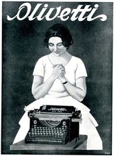 MARCELLO DUDOVICH X OLIVETTI M20  - Pubblicità Originale Vintage 1928