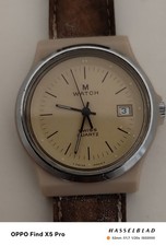 Rare M Watch Swiss Quartz