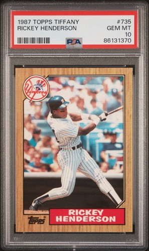 1987 topps tiffany 735 rickey - topps,