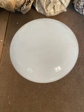 Globo in vetro bianco opaco per Lampadario  vintage anni 70 ,Rif. VR8