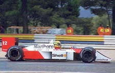 Cartolina Ayrton Senna McLaren
