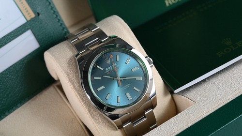 Rolex milgauss blue - rolex,