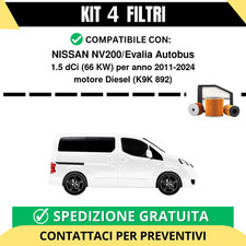 Kit 4 Filtri Tagliando per