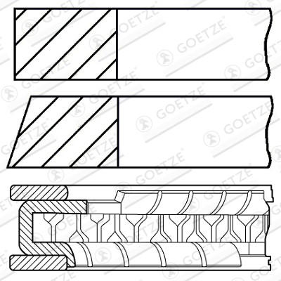 Goetze engine 427107 - engine, kit