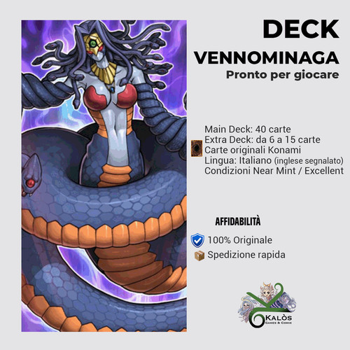 Yugioh mazzo deck vennominaga - yugioh!,