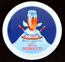 A9 - VASSOIO PIATTO PIZZA IN CERAMICA  BIRRA BIER BEER MORETTI diametro 31 cm.
