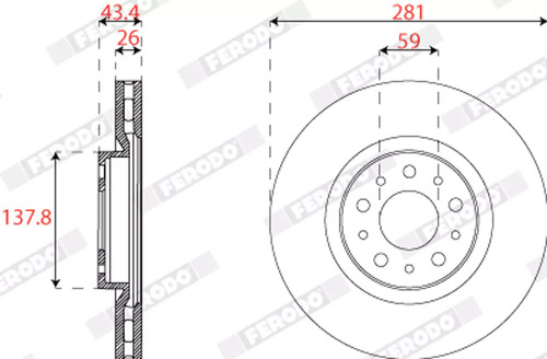 Set freni disco ferodo - set, a