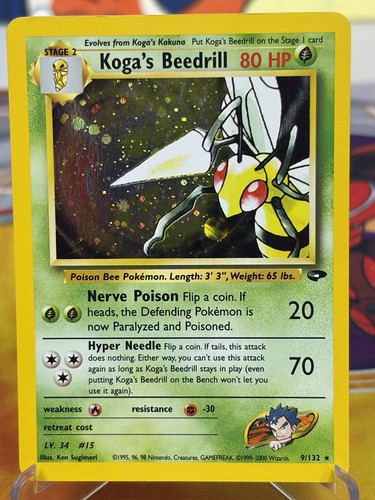 Pokémon tcg koga beedrill - pokémon,