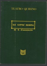 LA CITTÀ MORTA DI D'ANNUNZIO REGIA DI FRANCO ZEFFIRELLI TEATRO QUIRINO ROMA 1975