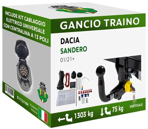 Gancio verticale estraibile - gancio,