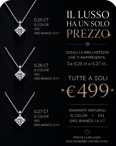 Collana oro 18kt con - in,