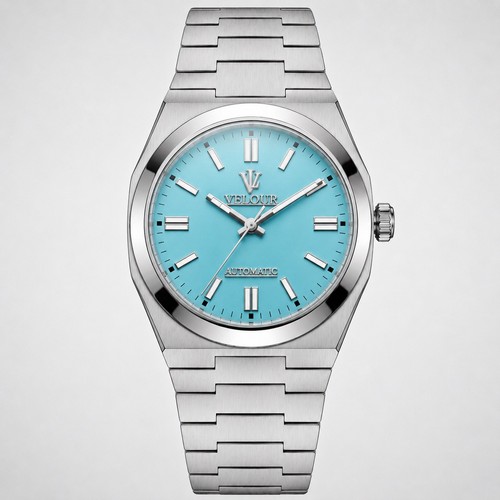 Orologio velour quadrante blu - orologio,