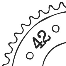 Pignone 42 denti Kawasaki GPZ 600 R [ZX600A] 85-89; divisione 530