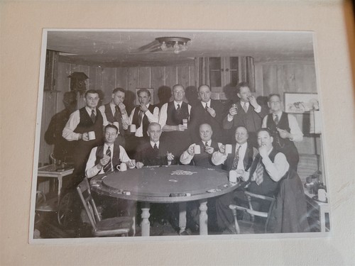 Vintage framed photo some - framed,