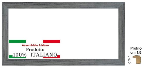 Cornice legno colore grigia - in,