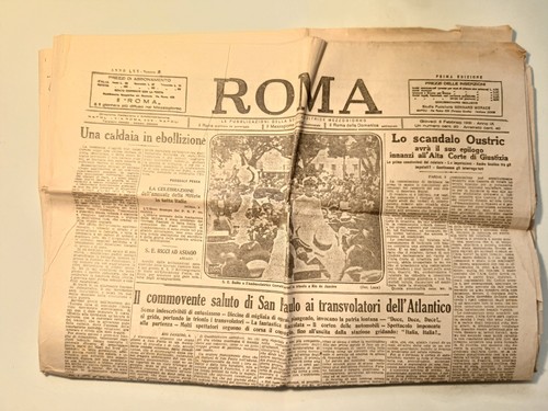 Quotidiano roma trasvolata - "roma,