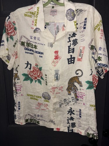 Camicia guess stampa tigre - camicia,