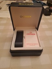 CITIZEN BOX SCATOL  Originale Vintage Anni 80 Con Certificato In Bianco 