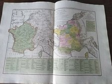 1826 CARTA GEOGRAFICA STORICA