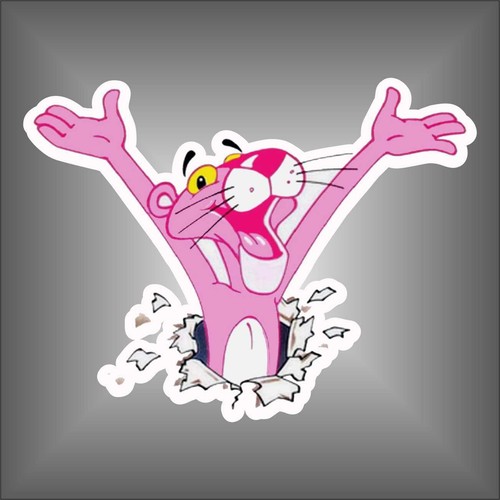 Adesivo pantera rosa funny - adesivo,