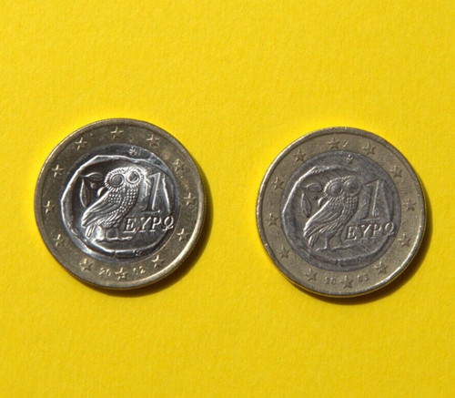 Monete euro gufo grecia - da, 1