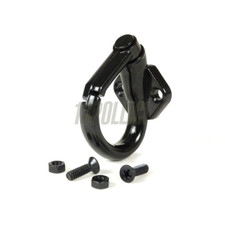 Gancio portaborse - alluminio nero