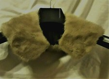 Collettino collo in visone grigio usato real fur pelliccia vintage 
