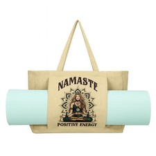 Borsa Tappetino Yoga Personalizzata Cotone-Lino | Stampa Personalizzata | Borsa Eco Yoga e Palestra