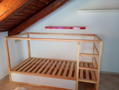 Letto singolo legno per - legno,