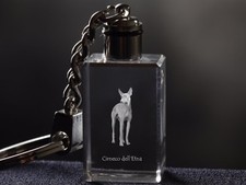 Cirneco Dell'Etna , Cane Cristallo Portachiavi, Portachiavi, Crystal Animals