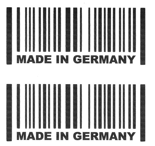 Made germany 11x4 5cm - 2x,, 11x4,5cm