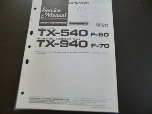 Original service manual - service,