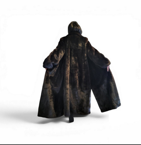Cappotto lunghissimo visone - cappotto,