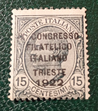 1922 IX CONGRESSO FILATELICO