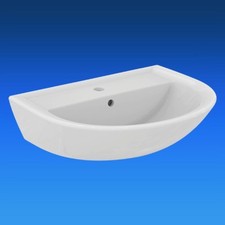 Lavabo Ideal Standard Eurovit 60 X 47 Cm, Con Foro Per Rubinetto, Bianco
