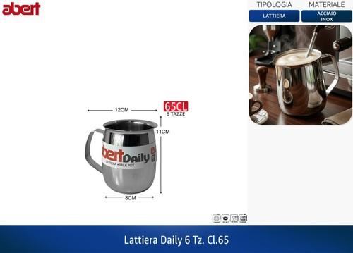 Lattiera daily acciaio inox - daily,