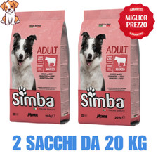2 Sacchi Monge SIMBA Crocchette per CANI Adulti Manzo Sacco da 20 kg OFFERTA