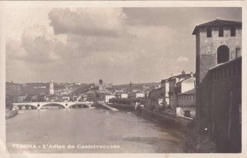 Cartolina verona l adige - di, ,l'adige