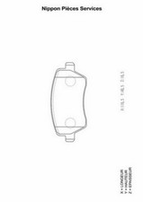 Kit pastiglie freno PER Nissan