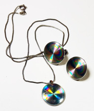 Orecchini anni 60 dischi