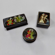A set of three vintage black