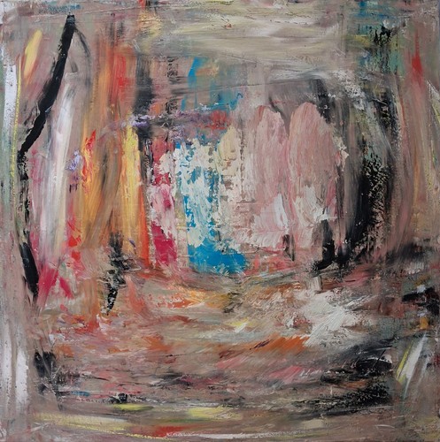 Unico dipinto olio - , astratto