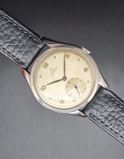 Vintage Jumbo Omega Re. 2505 Cal. 265 Rare Silver Dial Year 1944