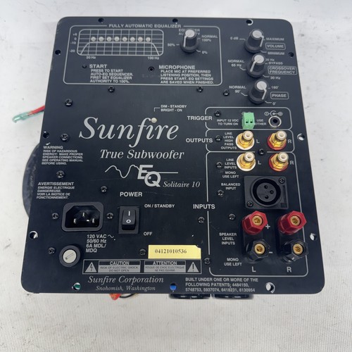 Amplificatore sunfire - sunfire, eq