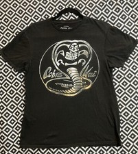 T-shirt nera con logo Cobra