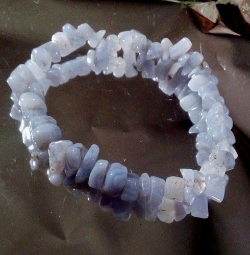 Bracciale calcedonio azzurro - calcedonio,