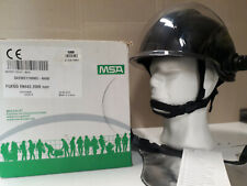 Elmetto Casco antincendio con visiera marca MSA – modello FUEGO - COLORE NERO