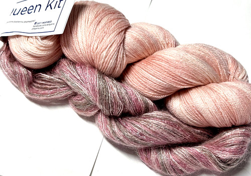 Kit scialle rosa conchiglia - scialle,