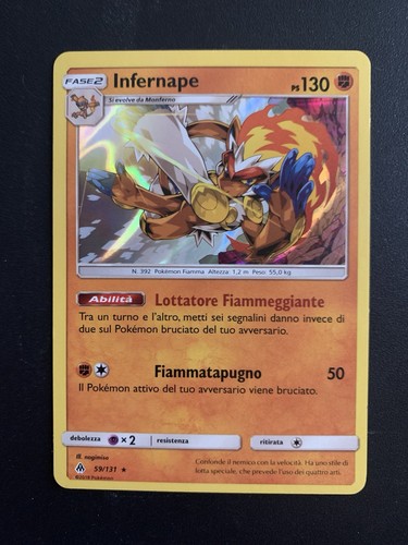 Carta pokémon infernape holo - carta,