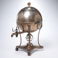 Antica urna samovar placcata